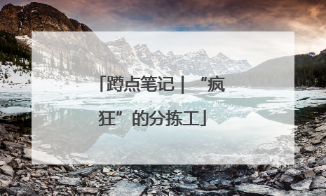 蹲点笔记｜“疯狂”的分拣工