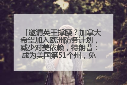 邀请英王撑腰？加拿大希望加入欧洲防务计划，减少对美依赖，特朗普：成为美国第51个州，免费用“金穹”