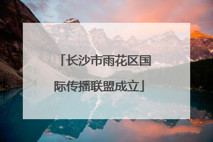 长沙市雨花区国际传播联盟成立