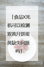 食品X光机可以检测双黄月饼蛋黄缺失问题吗