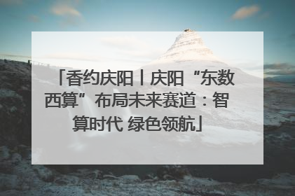 香约庆阳丨庆阳“东数西算”布局未来赛道：智算时代 绿色领航