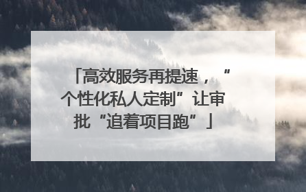 高效服务再提速，“个性化私人定制”让审批“追着项目跑”