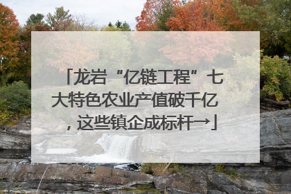 龙岩“亿链工程”七大特色农业产值破千亿，这些镇企成标杆→