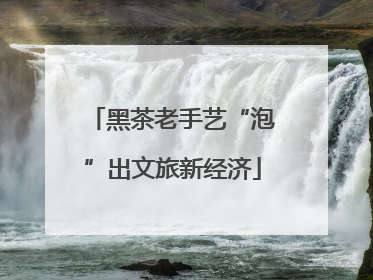 黑茶老手艺“泡”出文旅新经济