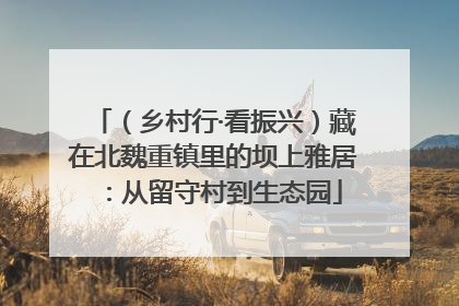 （乡村行·看振兴）藏在北魏重镇里的坝上雅居：从留守村到生态园