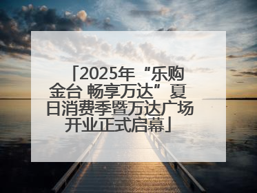 2025年“乐购金台 畅享万达”夏日消费季暨万达广场开业正式启幕
