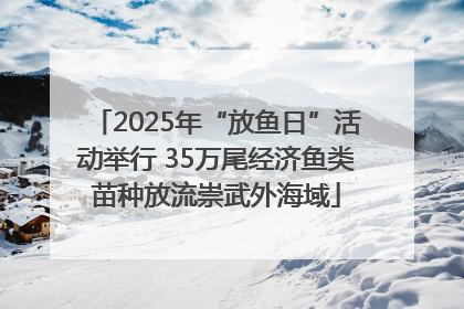 2025年“放鱼日”活动举行 35万尾经济鱼类苗种放流崇武外海域