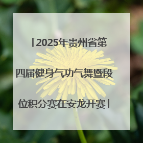 2025年贵州省第四届健身气功气舞暨段位积分赛在安龙开赛
