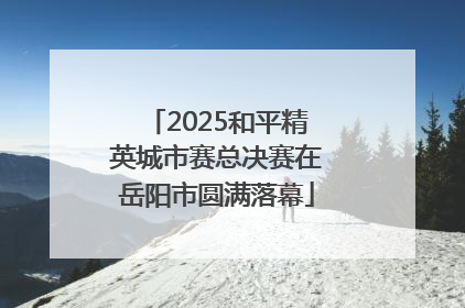 2025和平精英城市赛总决赛在岳阳市圆满落幕