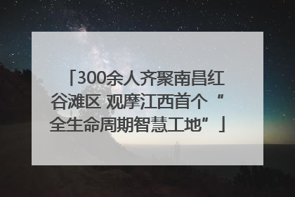 300余人齐聚南昌红谷滩区 观摩江西首个“全生命周期智慧工地”