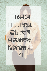 6月14日，开馆试运行 大河村遗址博物馆新馆要来了