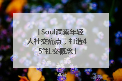 Soul洞察年轻人社交痛点，打造45°社交概念