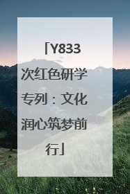 Y833次红色研学专列：文化润心筑梦前行